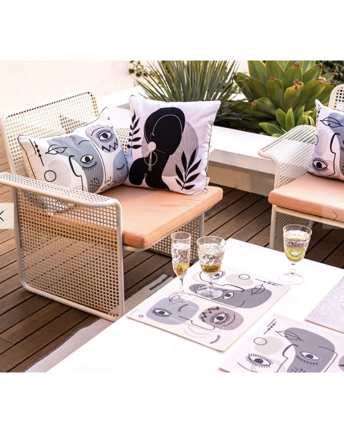 Cushion 45 x 45 cm - Adelaide - Pôdevache PODEVACHE - 3