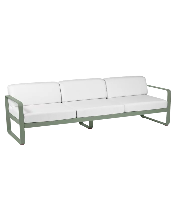 3-seater sofa Bellevie Fermob White Grey Fermob - 9