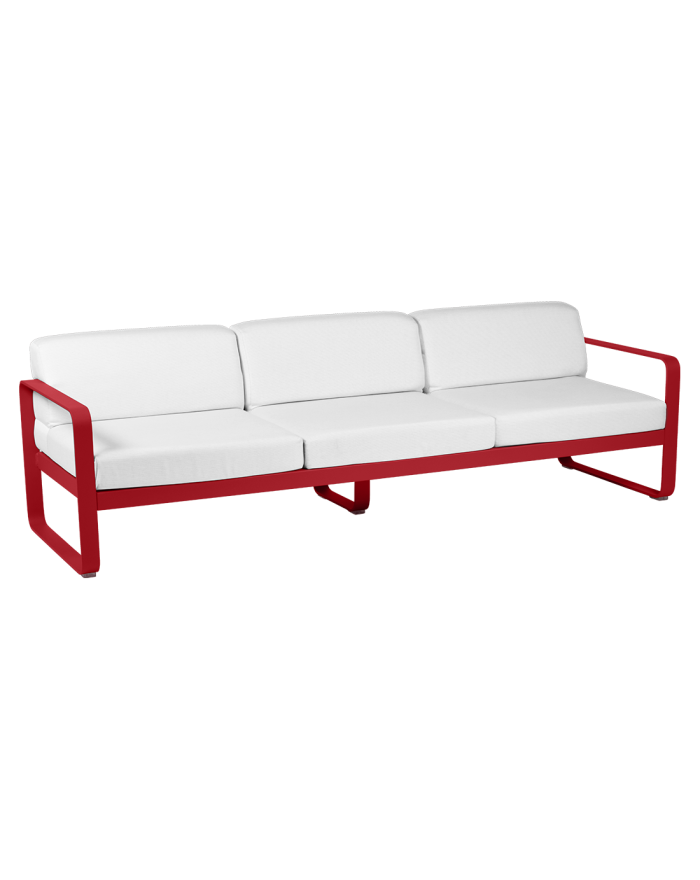 3-seater sofa Bellevie Fermob White Grey Fermob - 9