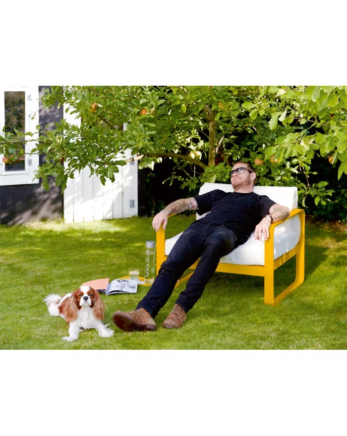 Bellevie armchair Fermob white gray Fermob - 21