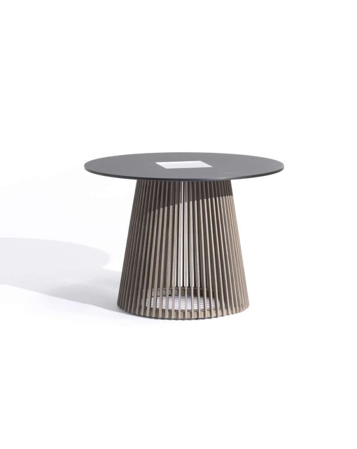 Les Jardins - Table basse XL lumineuse solaire TECKA - Mobilier extérieur Les Jardins - 1