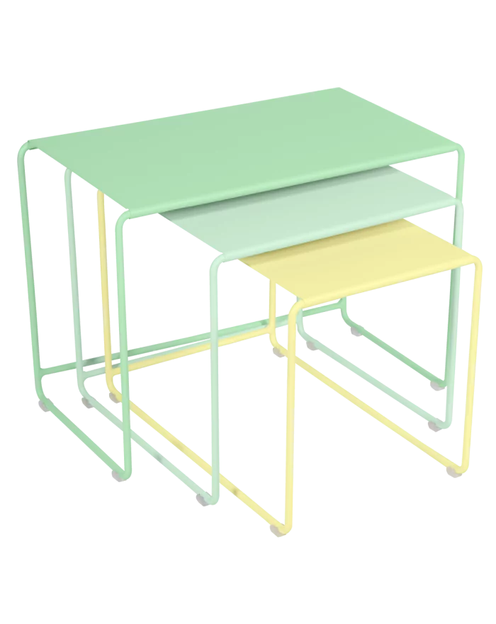 Trilogie de tables basses gigognes - Oulala - Fermob