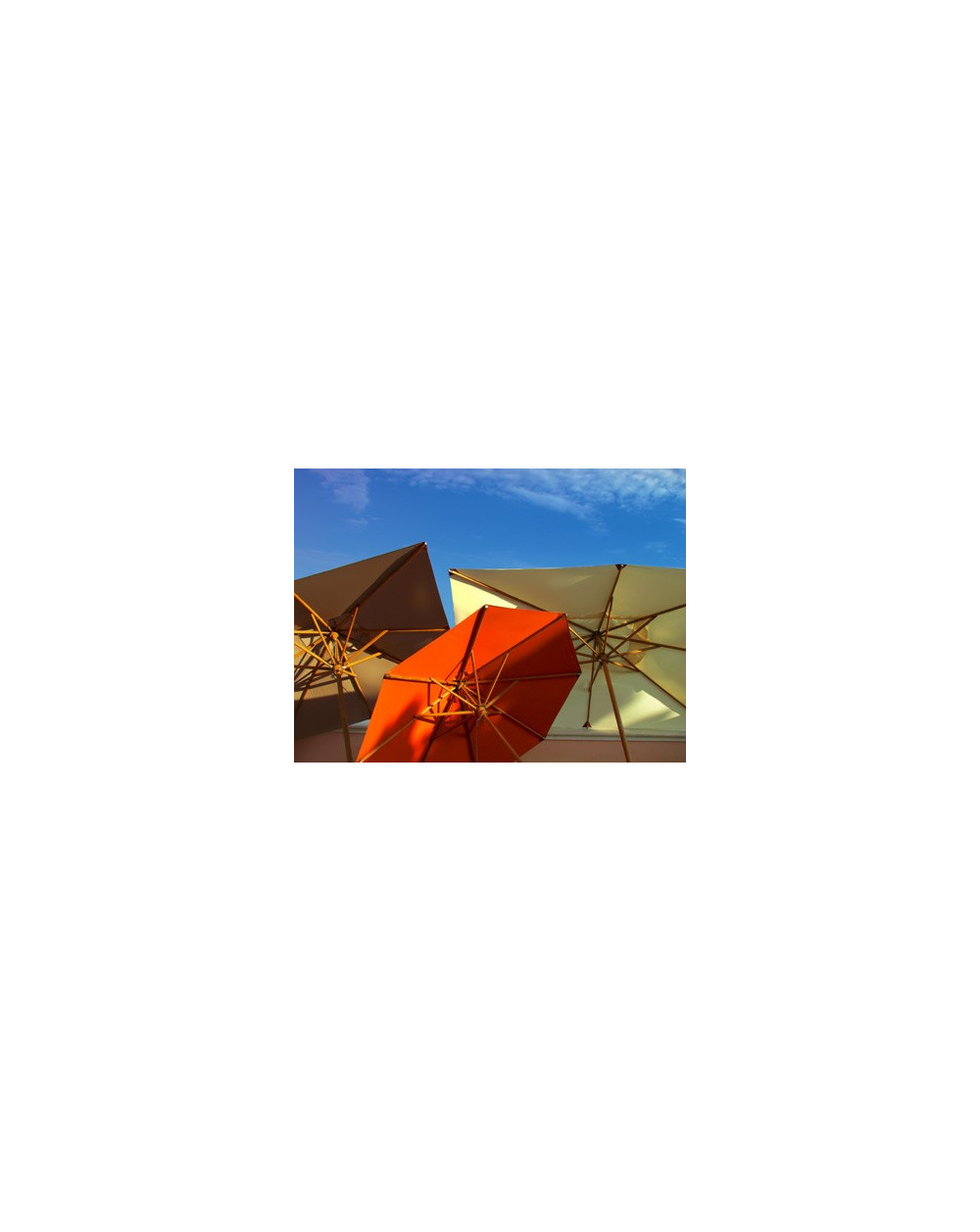 Parasol teck 2 x 3 m - Les Jardins Les Jardins - 1 Parasol teck 2 x 3 m - Les Jardins Les Jardins - 1