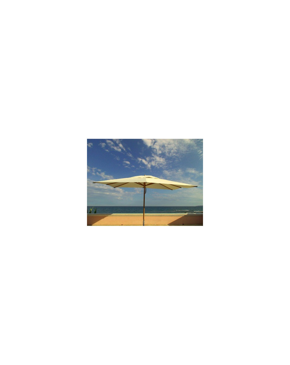 Parasol teck 3 x 4 m - Les Jardins Les Jardins - 1 Parasol teck 3 x 4 m - Les Jardins Les Jardins - 1