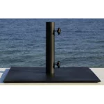 Socle de parasol noir satiné Ø 38 mm - Les Jardins