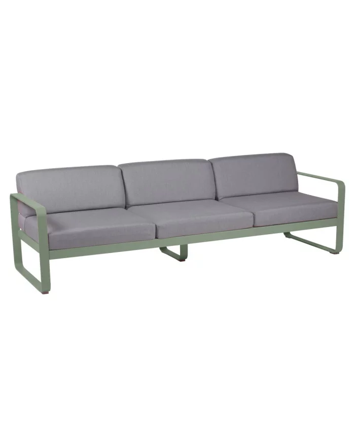 3-seater sofa Bellevie Fermob Flannel Grey Fermob - 4