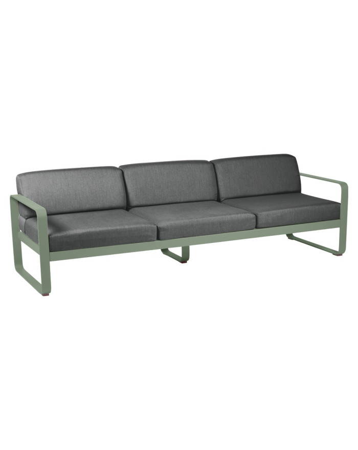 3-seater sofa Bellevie Fermob Graphite Grey Fermob - 4
